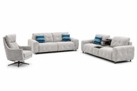 Sofa Set 2+2+1 Sitzer Wohnzimmer Italienische Sofagarnitur Eleganter MöBel