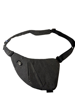 MRang Crossbody Sling Bag Travel Anti-Theft  Purse Bag for Men & Women Gray