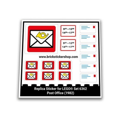 Replacement Sticker for Set 6362 - Post Office, Postkantoor