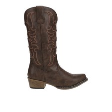 Roper Riley Flextra Cord Cowboy Womens Brown Casual Boots 09-021-1566-3682