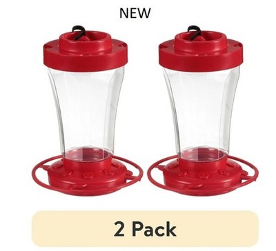 First Nature Hummingbird Feeder 32 oz Red 10 ports (2 pack)