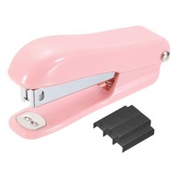 FüR Mini Desktop Hefter Mit 1000 Standard 26/6 Klammern 20 Blatt, Schwarz