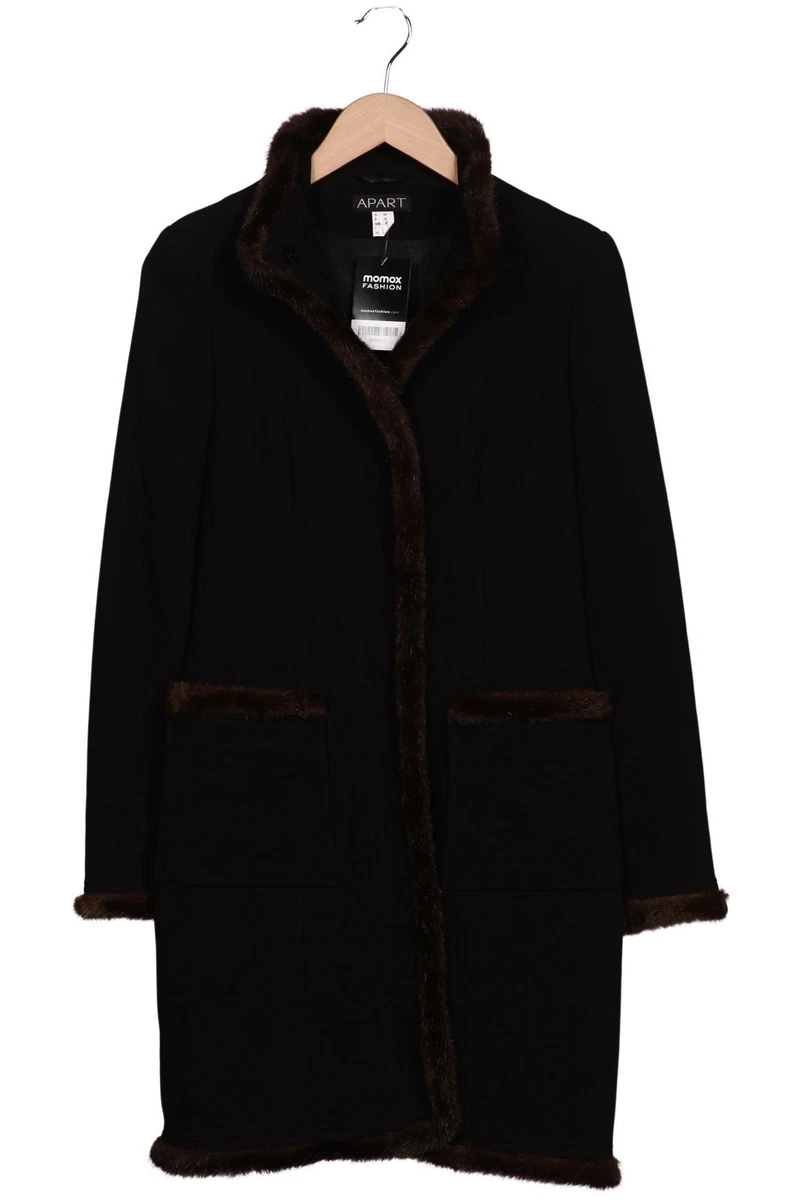 APART Mantel Damen Jacke Parka Gr. 34 Baumwolle Schwarz #sx8ruky