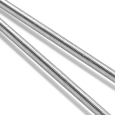 2 Pack 250mm M3-0.5 304 Stainless Steel Fully All Threaded Rod Right Hand