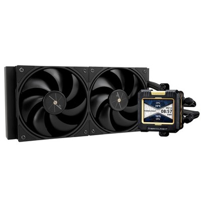 FW240 Black CPU AIO Cooler,PC 240 Specification Water Cooler System,IPS LCD S...
