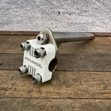 Vintage Variflex BMX Freestyle Quill Stem White Tall Scooter Old School 1980s