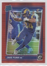 2021 Panini Donruss Optic Rated Rookie Red Hyper Prizm Jake Funk #295 3t1