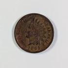 1895 Indian Head One Cent AU