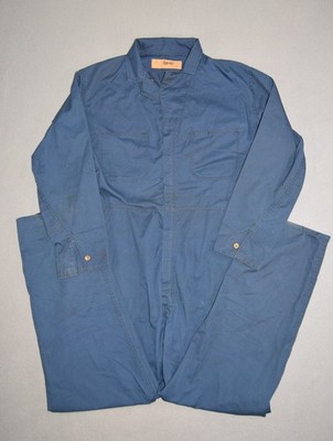 Vintage Pacific Uniform Corp Coveralls Mens 46 Navy Mechanic Jumpsuit Workwear