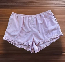 GAP BODY Sleepwear Women's Sz XL Pink Ruffled Pajama Shorts