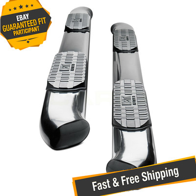 Westin 5'' PRO TRAXX Oval Nerf Step Bars for 2017-2021 Nissan Titan Crew Cab