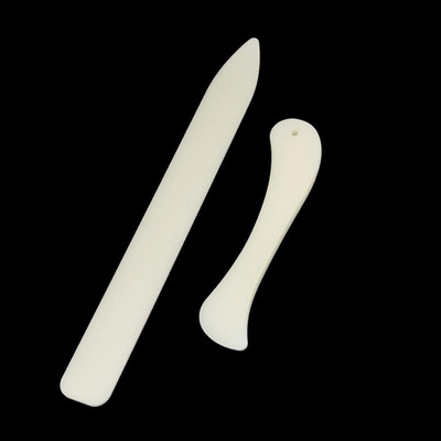 Paper Creaser Bone Folder Set Plastic Scrapbooking Bookbinding Craft Tools 2pc