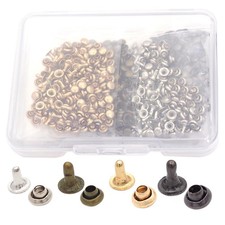 Micro Metal Leather Rivets Crafting Hardware Studs Fasteners 3mm 400 Pairs
