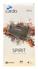 Cardo Spirit Single Bluetooth Motorcycle Intercom IP65 SPRT0001 NEW Open Box