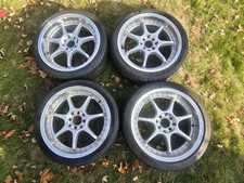 RARE 17" ENKEI RS-E 17x7J +38 4x100 4x114.3 RIMS HONDA CIVIC JAZZ FIT TOYOTA