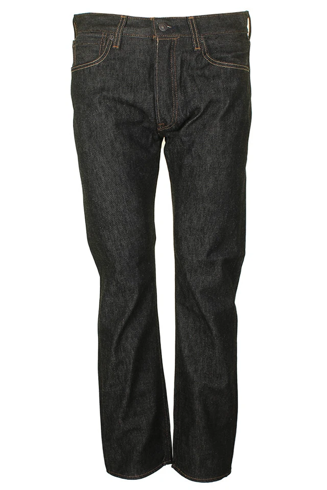 Jeans masculino Levis 501 original encolher para caber denim botão mosca cintura clássica - Imagem 3 de 4