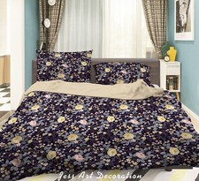 3D Rose Floral Leaves Pattern Quilt Cover Set Duvet Cover Bedding Pillowcases