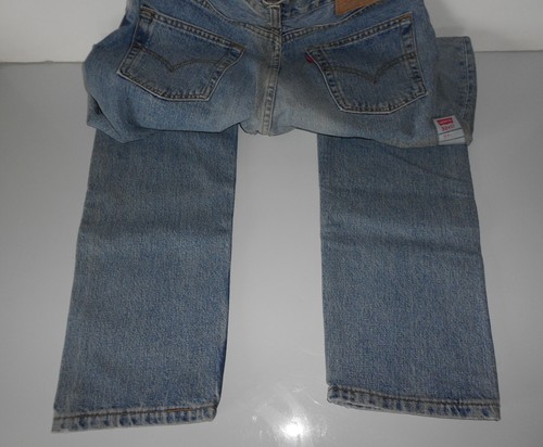 VINTAGE NOS LEVI'S 534 Zipper Fly Stoned Washed Jeans W32 L32 Made SPAIN 1990's - Picture 5 of 12