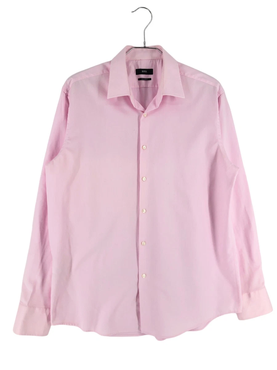 Chemise Homme ETON XL/43 Slim - Satin Blanc, Coton, Manches Longues, Neuve Sans étiquette
