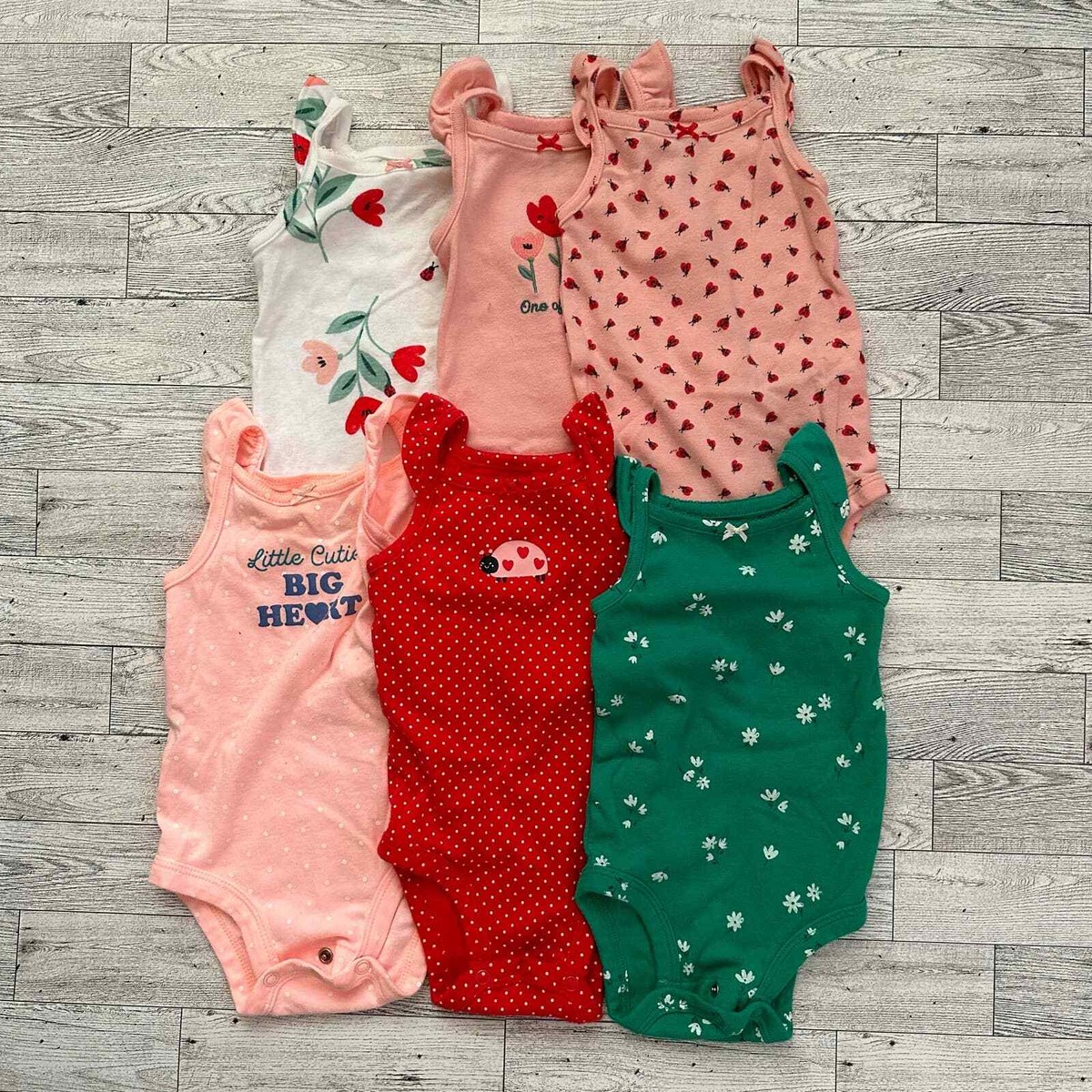 Carter’s Baby Girl Pack Sleeveless Bodysuit Months