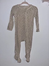 Quincy Mae Infant Stars Bamboo Zip Footie 6-12M