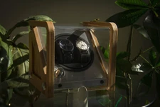 Double Automatic 2 Watch Winder rotating display box Tourbillon Winders NEW!