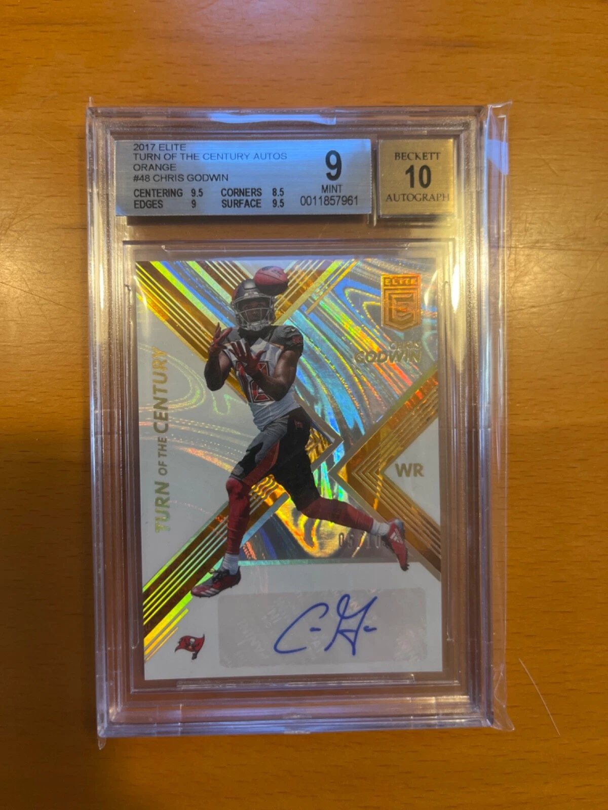 Chris Godwin Panini Donruss Elite Turn of the Century Autographs #TC48 Orange