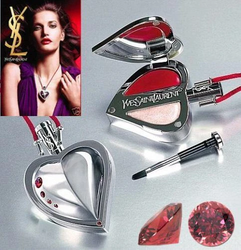 SAINT LAURENT (YSL) COLLANA GIOIELLO trucco 100% AUTENTICA edizione limitata YSL Swarovski LOVE COLLECTION
