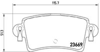 P 59 040 Brembo Set BeläGe Bremse, Scheibenbremse FüR , Nissan, Opel, Renault,