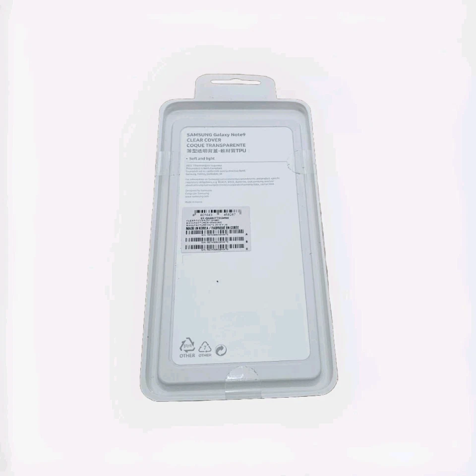 Official Samsung Galaxy Note 9 Phone Silicone Gel Rubber Bumper Clear Case Cover - Image 2 of 2