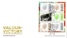 2025 GB VICTORY & VALOUR PRESTIGE PANE FDC -SPALDING FDC *NICE* 01.05.25