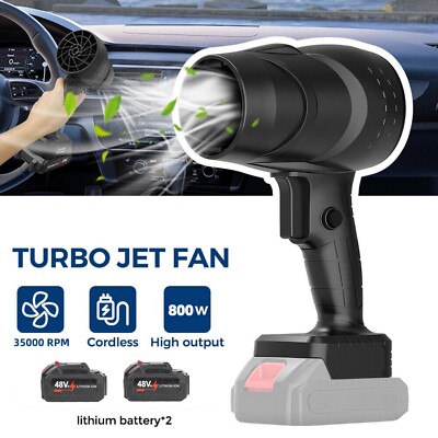 Jet Dry Mini Blower 35000RPM Air Blower Super Fan Turbo Battery Powered Portable