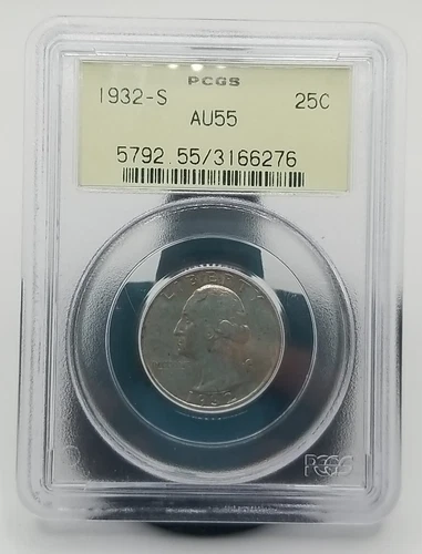 1932-S Washington Quarter PCGS AU55 #0457