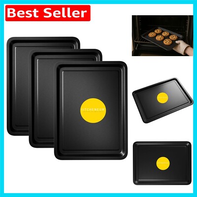 Antihaft 3er Pack Backblech Set - Easy Clean, 32 cm Kitchen Essentials
