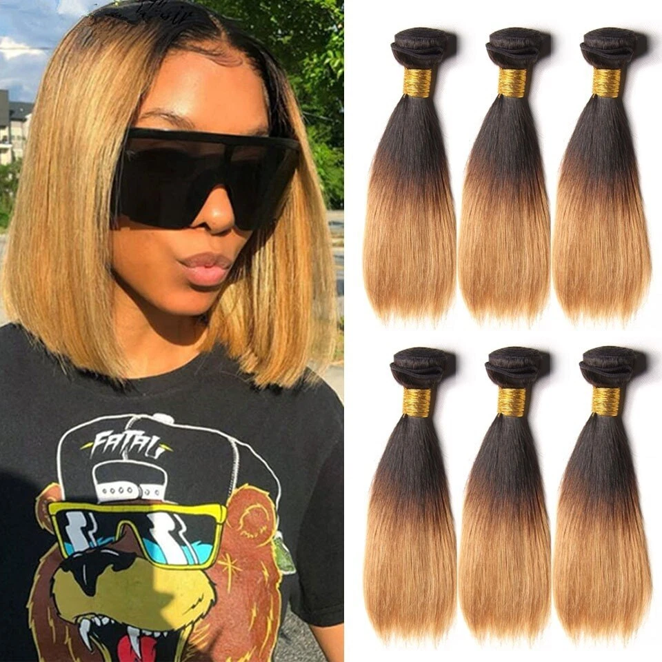 Body Wave 3 4 Bundles 1B 27 1B 30 Wet And Wavy Brazilian Human