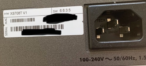 Netgear XS708T 8x 1/10GbE RJ45 W/ 2x 1/10G SFP+/RJ45 Combo Port Smart Switch - Zdjęcie 3 z 5