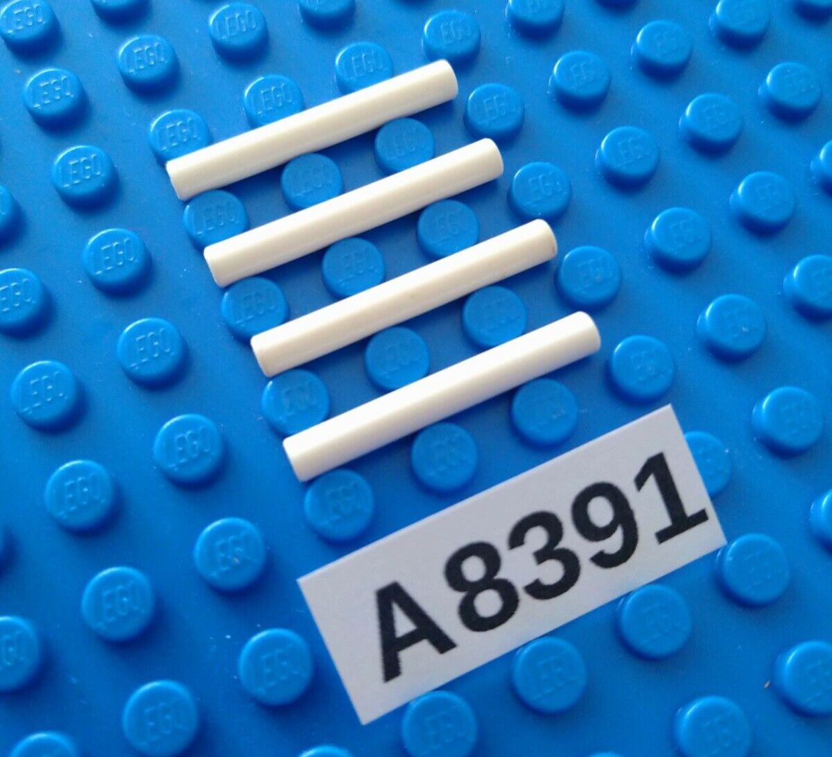 LEGO-GENUINE WHITE 3X1 3L LEGO RODS SHAFTS POLES PIECES (A8391)(J)