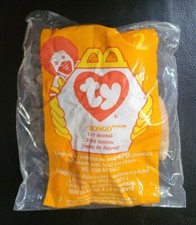 1998 MCDONALD'S HAPPY MEAL TOY TY TEENIE BEANIE BABIES 2 BONGO - NEW IN PACKAGE