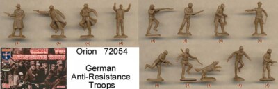 ORION German Antiresistance Troops WW2 48 Figures 1/72