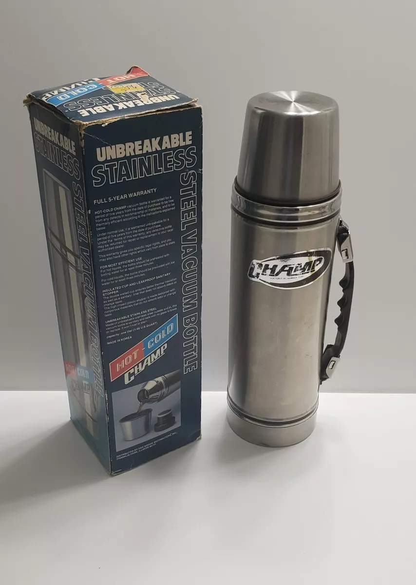 Thermos Champ Stainless Steel Unbreakable Hot Cold 