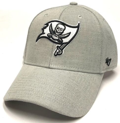 Tampa Bay Buccaneers NFL '47 MVP Gray White Mojo Hat Cap Adult Men's Adjustable - Picture 1 of 2