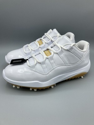 white jordan 11 golf shoes