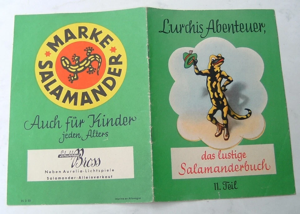Lurchis Abenteuer Salamander Werbeheft 11 Teil von 1955 - Bild 1 von 1