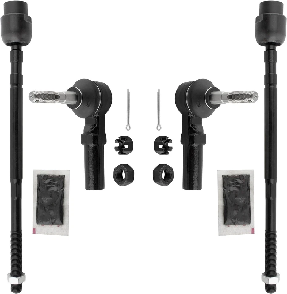 4x Varilla de dirección delantera izquierda y derecha interior + exterior para Regal 1988-1996 Foto 2 de 4