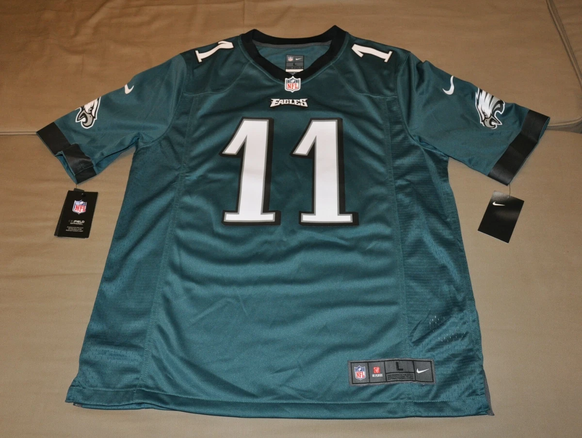 men's philadelphia eagles carson wentz nike green game jersey