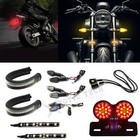 Tail Brake Running Turn Signal Indicator License Plate LED Light For Motorcycle