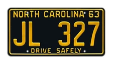 The Andy Griffith Show | Mayberry Police Car | Metal Stamped Prop License Plate