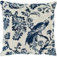 Klara Navy 22 In. X 22 In. down Throw Pillow