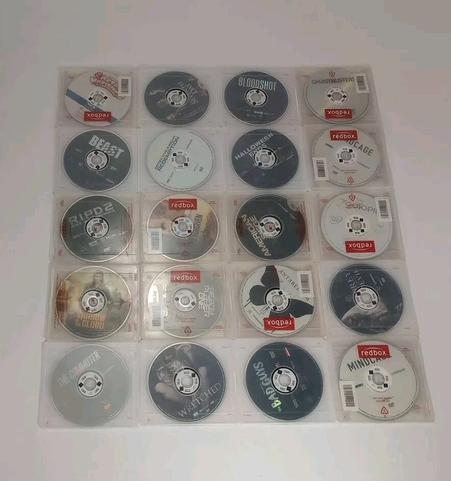 Redbox Random Mixed DVD/Blu-Ray Movie Lot of 200 W/ Cases - No Duplicates - Image 2 of 4