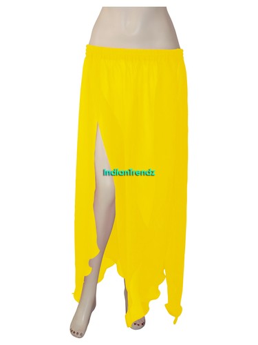 Chiffon 4 Blütenblätter Schlitze Röcke Bauchtanz Kostüme Stamm Tinkerbell Panel Pixie - Bild 68 von 86